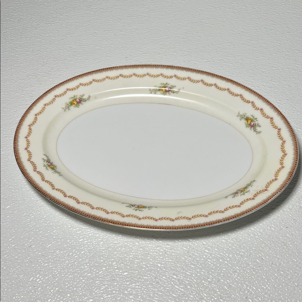 VINTAGE 1948-1954  Meito China made in Japan Oval Serving Platter